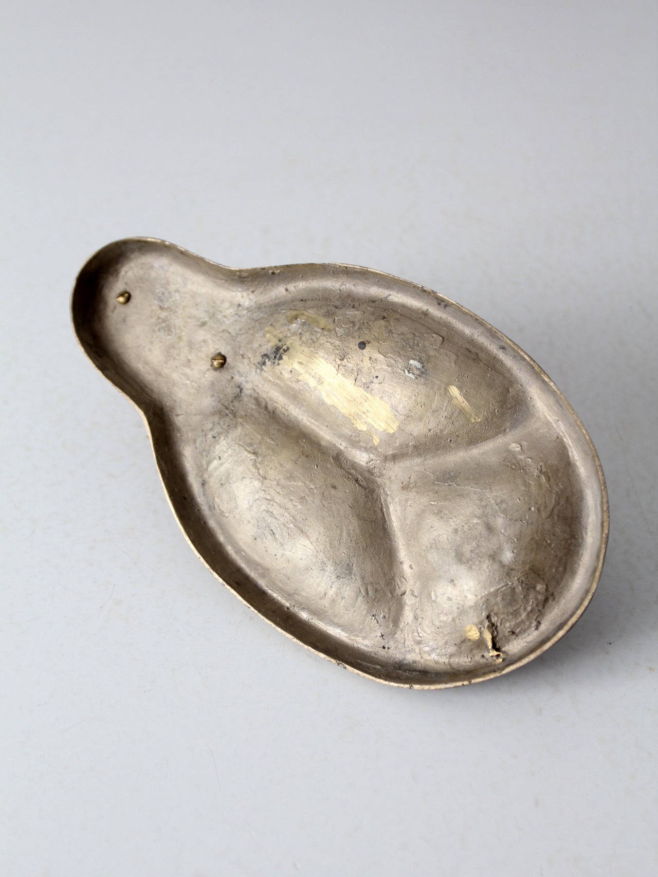 vintage brass duck valet tray