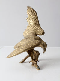 vintage brass eagle sculpture