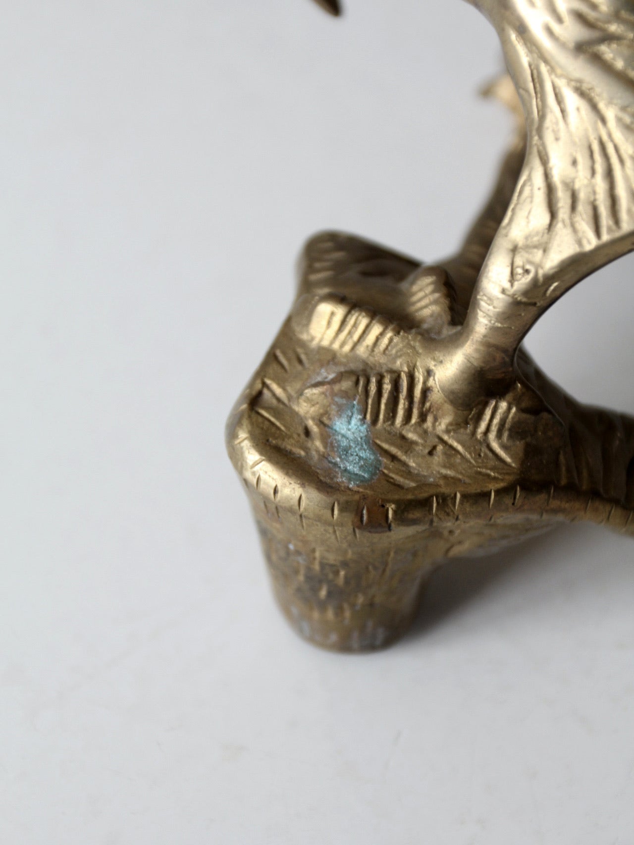 vintage brass eagle sculpture