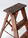 vintage wooden step ladder