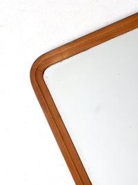 antique beveled glass wood frame mirror