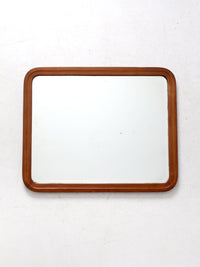 antique beveled glass wood frame mirror