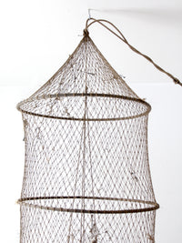 vintage fyke net, XL fishing net