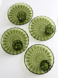 vintage 70s Anchor Hocking Fairfield snack plate and cup set of 8