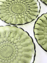 vintage 70s Anchor Hocking Fairfield snack plate and cup set of 8