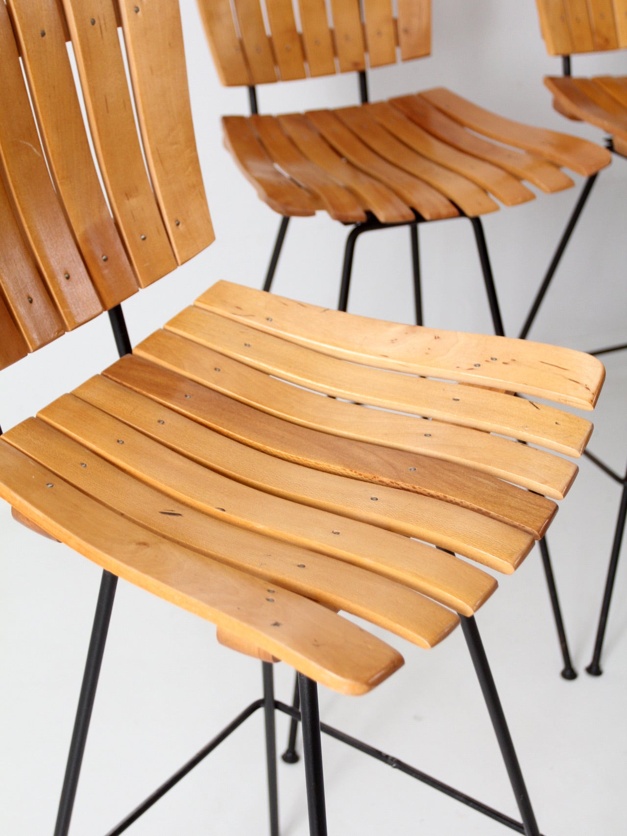 mid century Arthur Umanoff bar stools set of 8