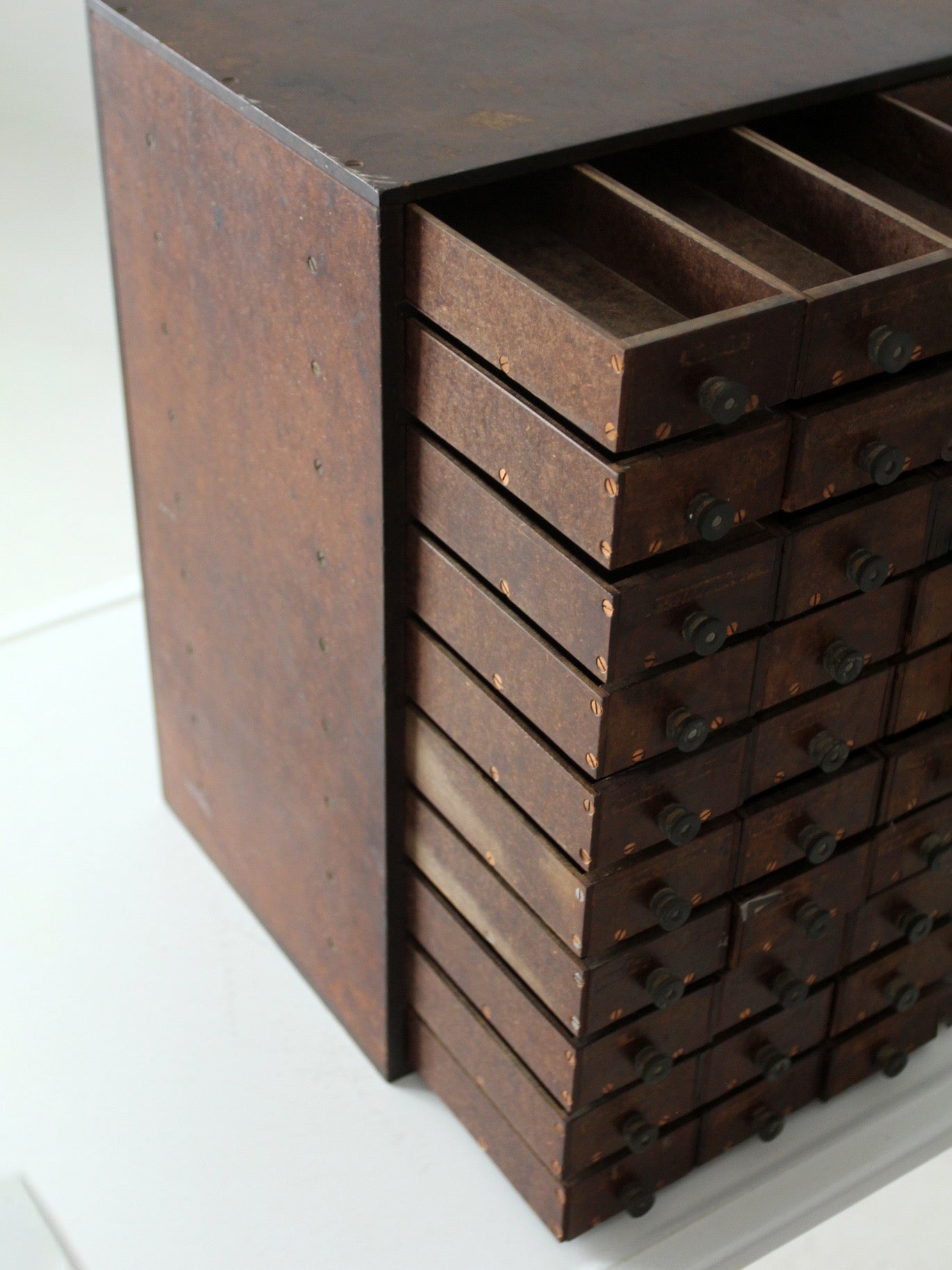 antique phenolic tool chest