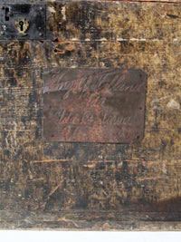 1800s Scandinavian dome trunk top trunk