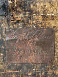 1800s Scandinavian dome trunk top trunk