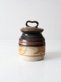 vintage studio pottery jar