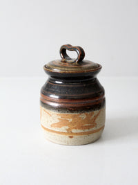 vintage studio pottery jar