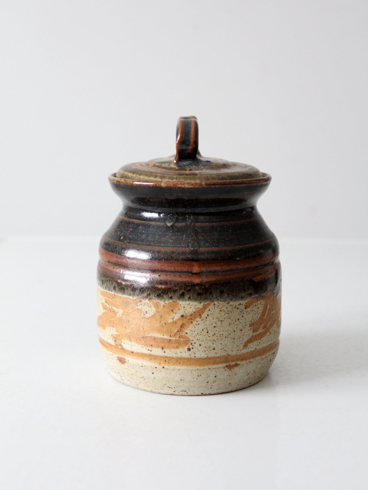 vintage studio pottery jar