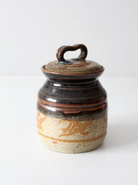 vintage studio pottery jar