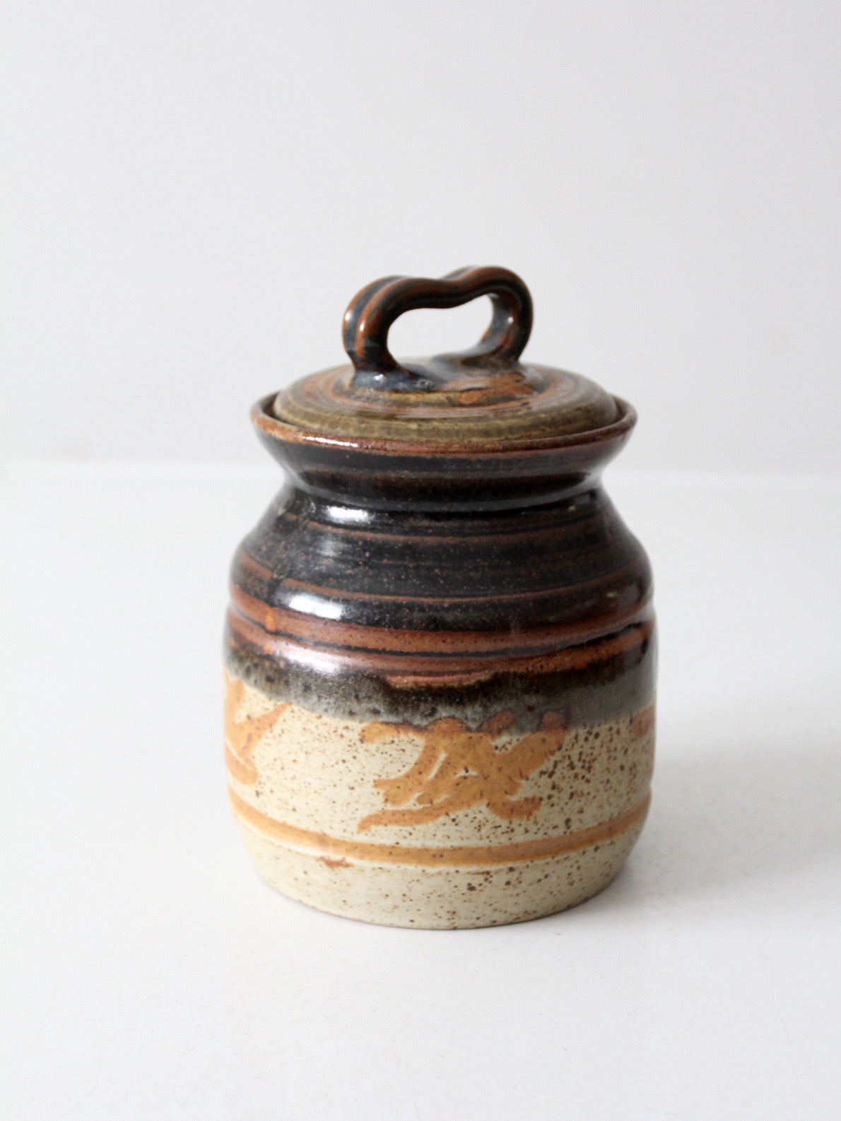 vintage studio pottery jar