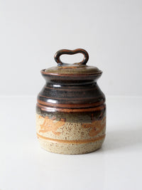vintage studio pottery jar