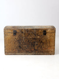 1800s Scandinavian dome trunk top trunk