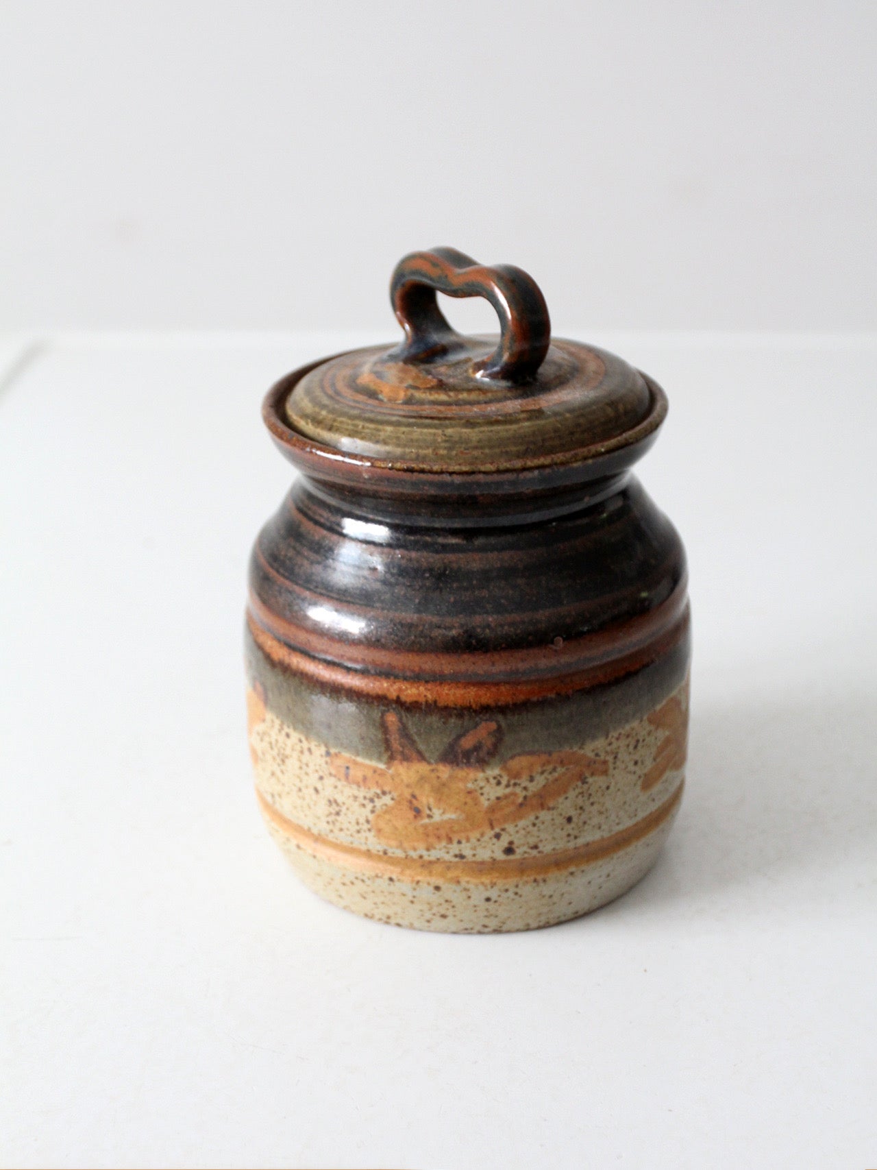 vintage studio pottery jar