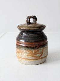 vintage studio pottery jar