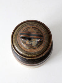 vintage studio pottery jar
