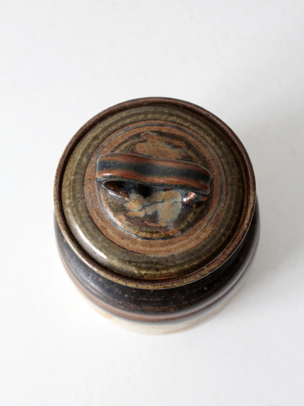 vintage studio pottery jar