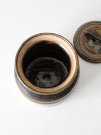 vintage studio pottery jar