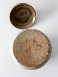 vintage studio pottery jar