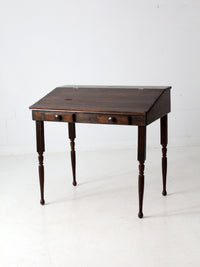 vintage slant top wood desk