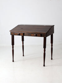 vintage slant top wood desk