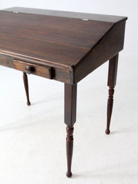 vintage slant top wood desk