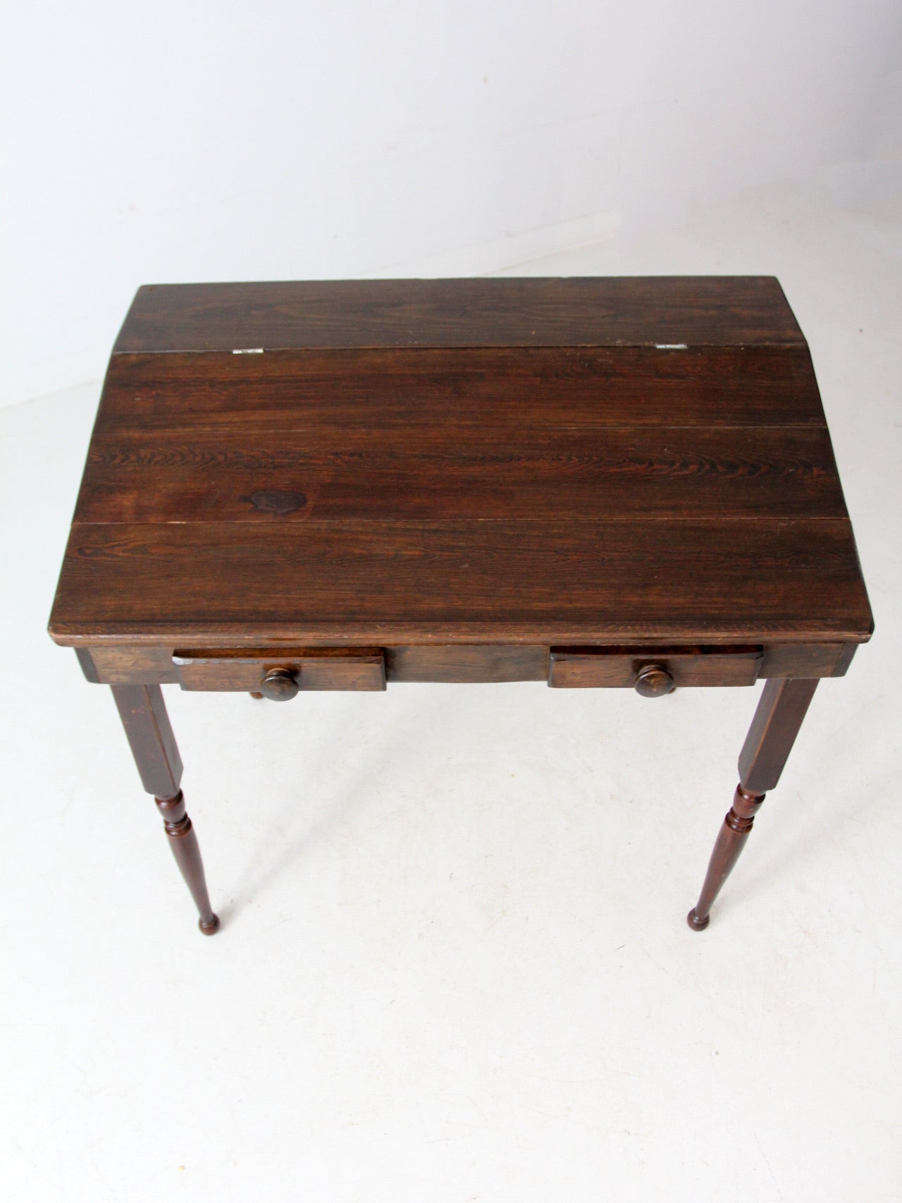 vintage slant top wood desk
