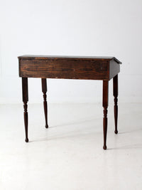vintage slant top wood desk