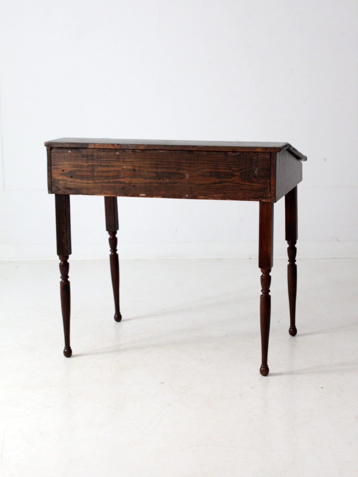 vintage slant top wood desk