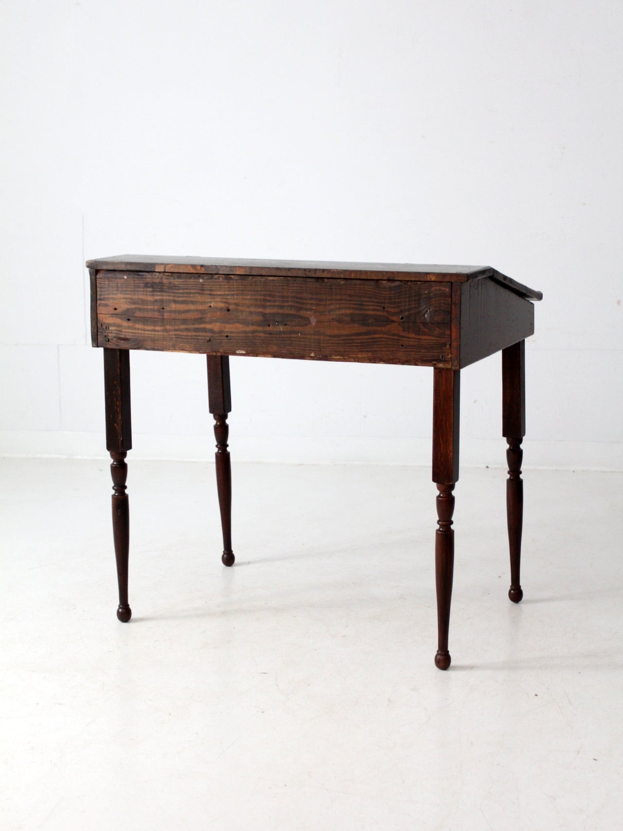 vintage slant top wood desk