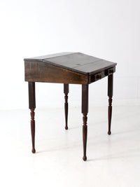 vintage slant top wood desk