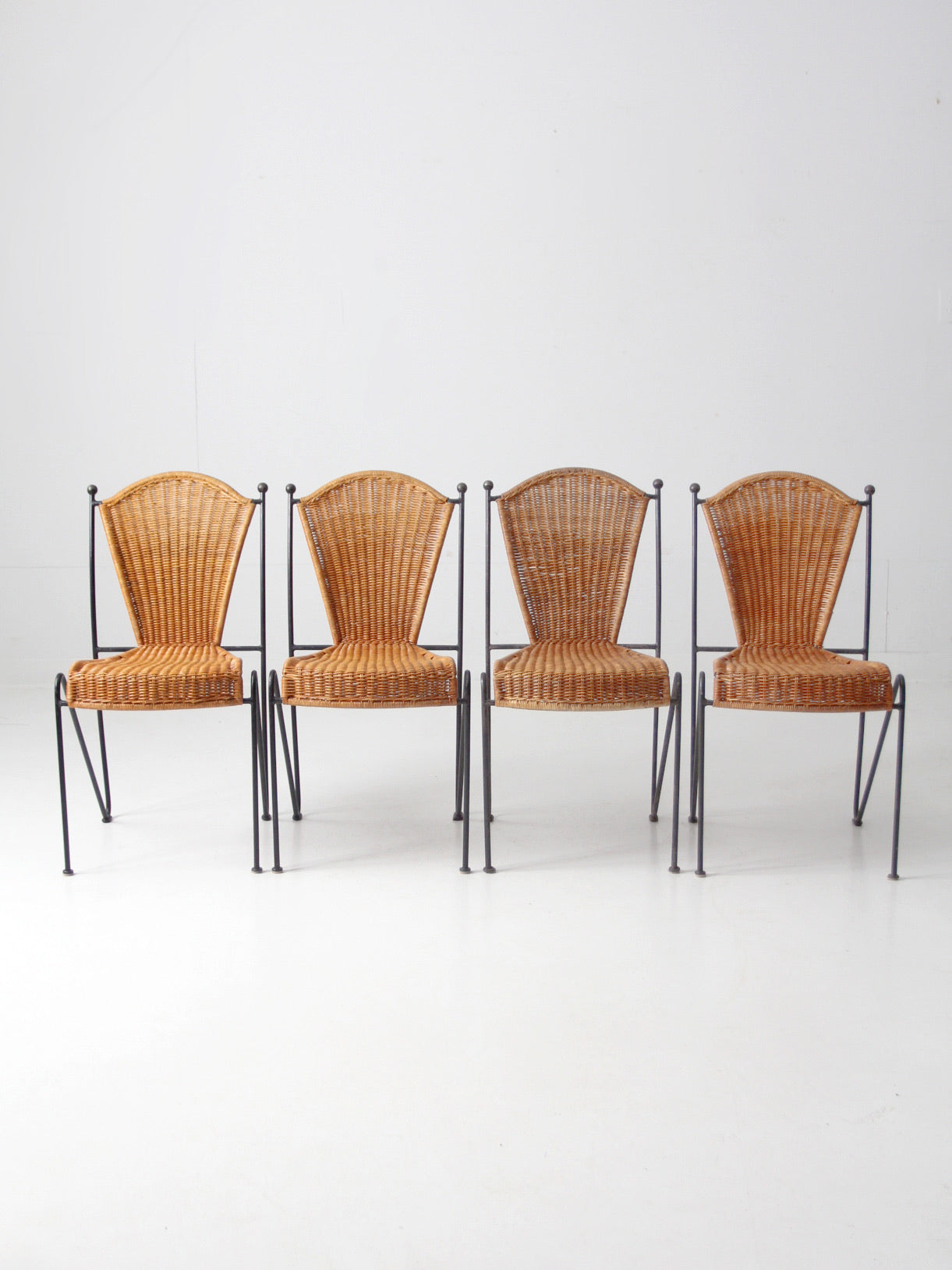 set of 4 Frederick Weinberg side chairs circa 1960s