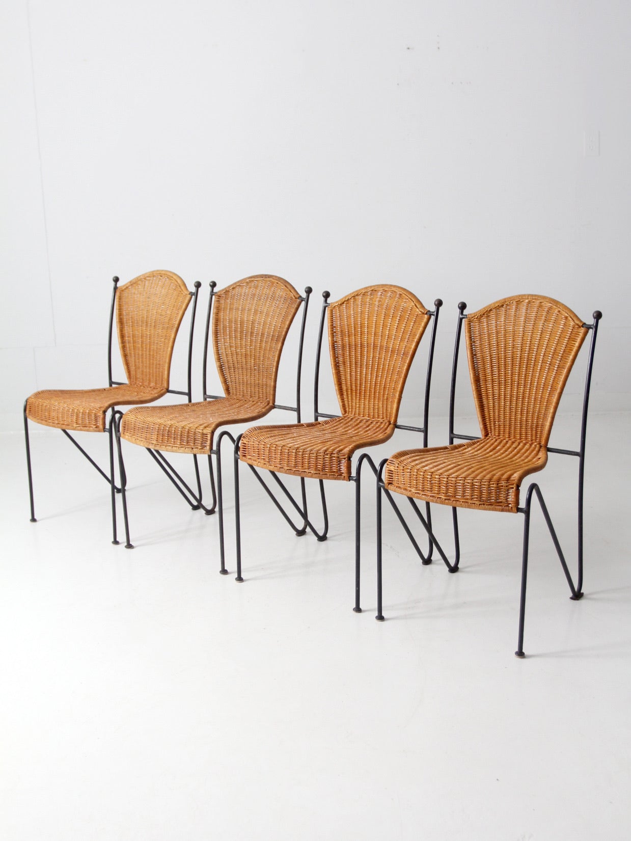 set of 4 Frederick Weinberg side chairs circa 1960s