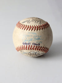 set of 6 Pioneer League signed baseballs - early 1990s