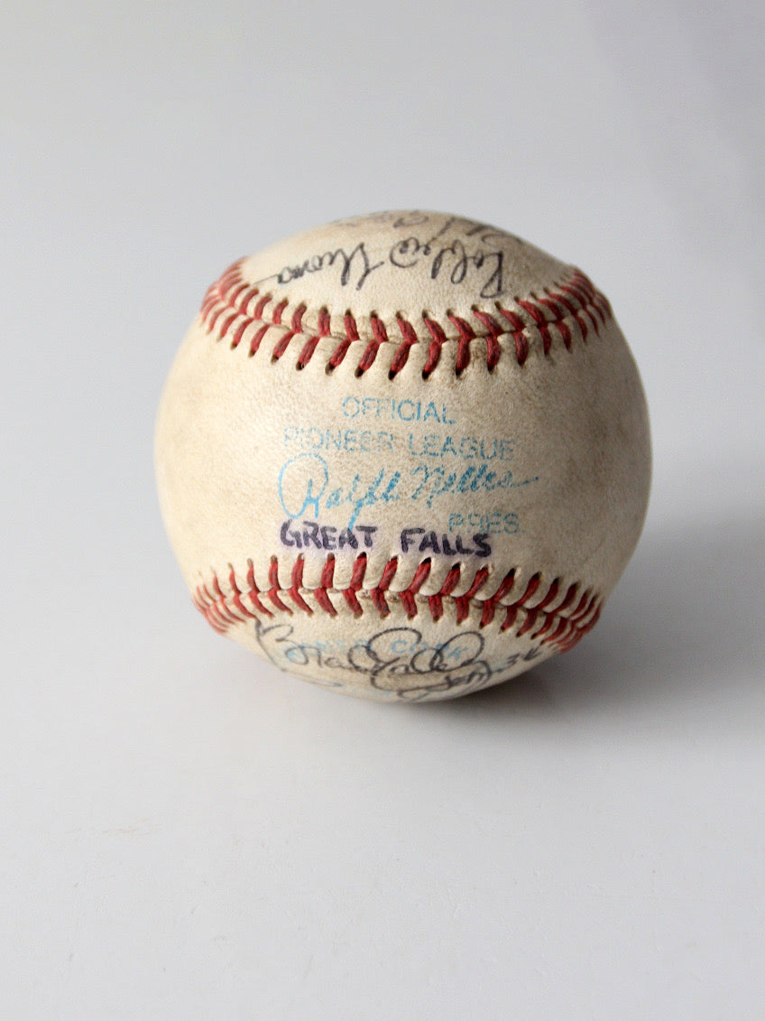 set of 6 Pioneer League signed baseballs - early 1990s