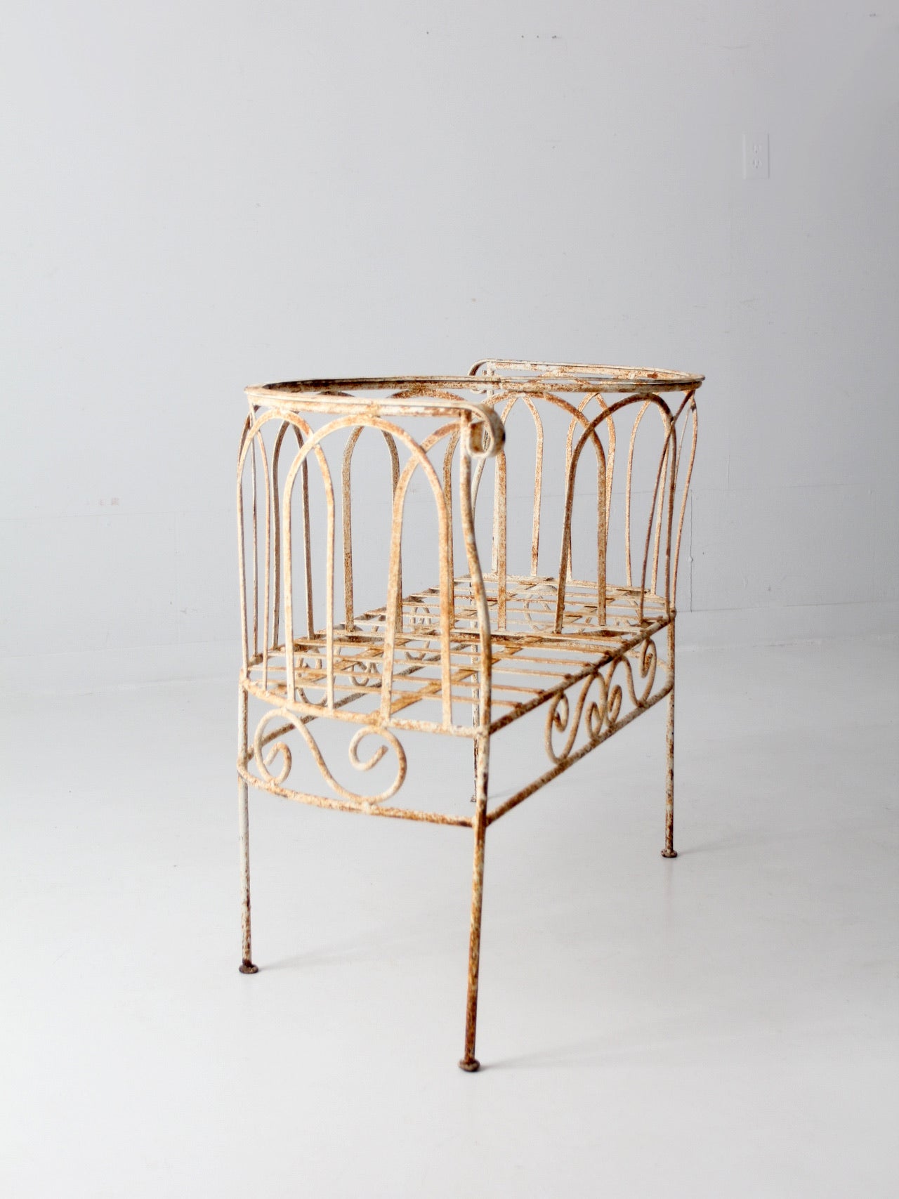 antique iron conversation bench