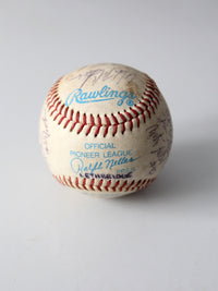 set of 6 Pioneer League signed baseballs - early 1990s