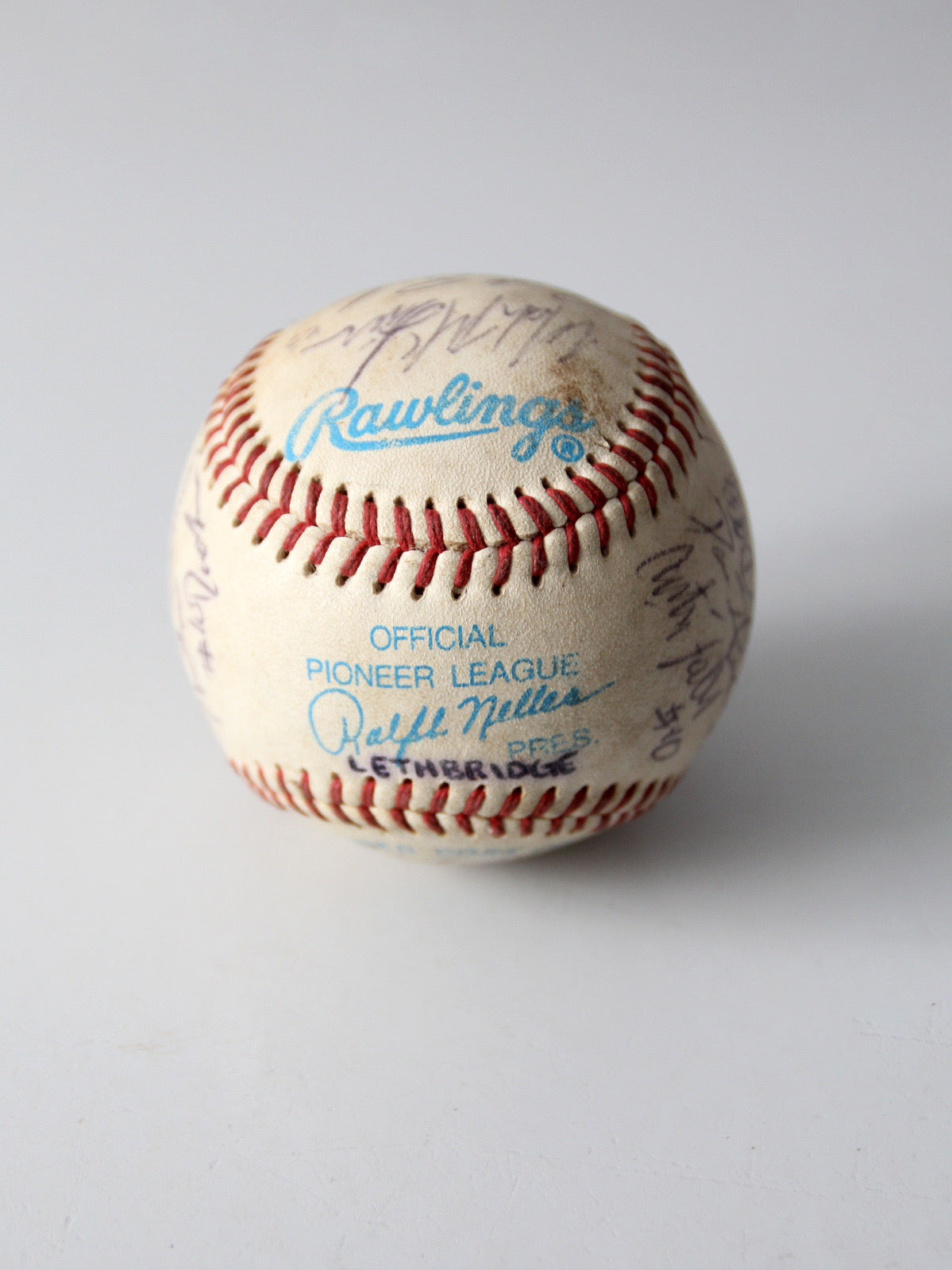 set of 6 Pioneer League signed baseballs - early 1990s