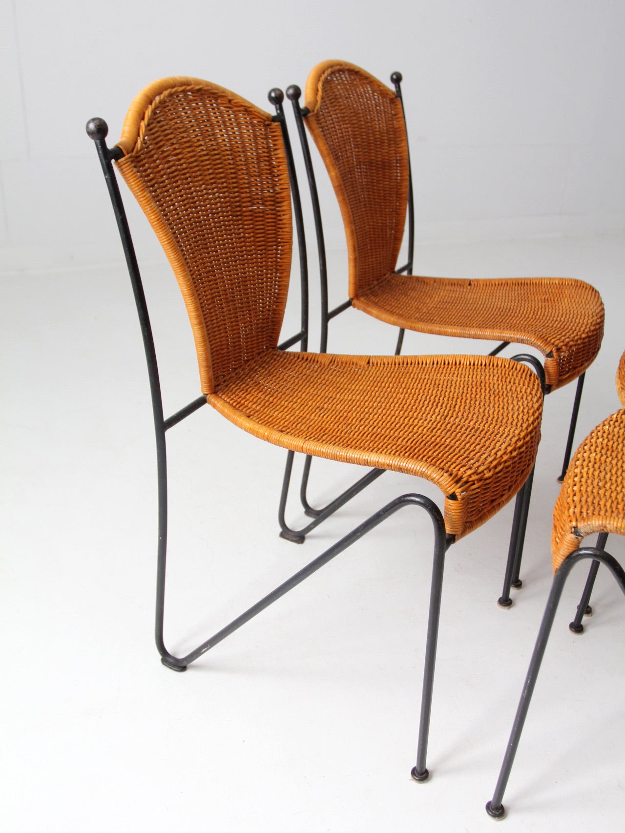 set of 4 Frederick Weinberg side chairs circa 1960s