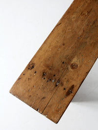 vintage primitive wood bench