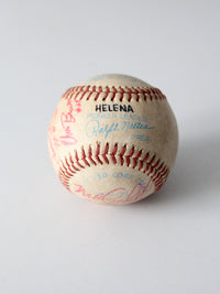 set of 6 Pioneer League signed baseballs - early 1990s