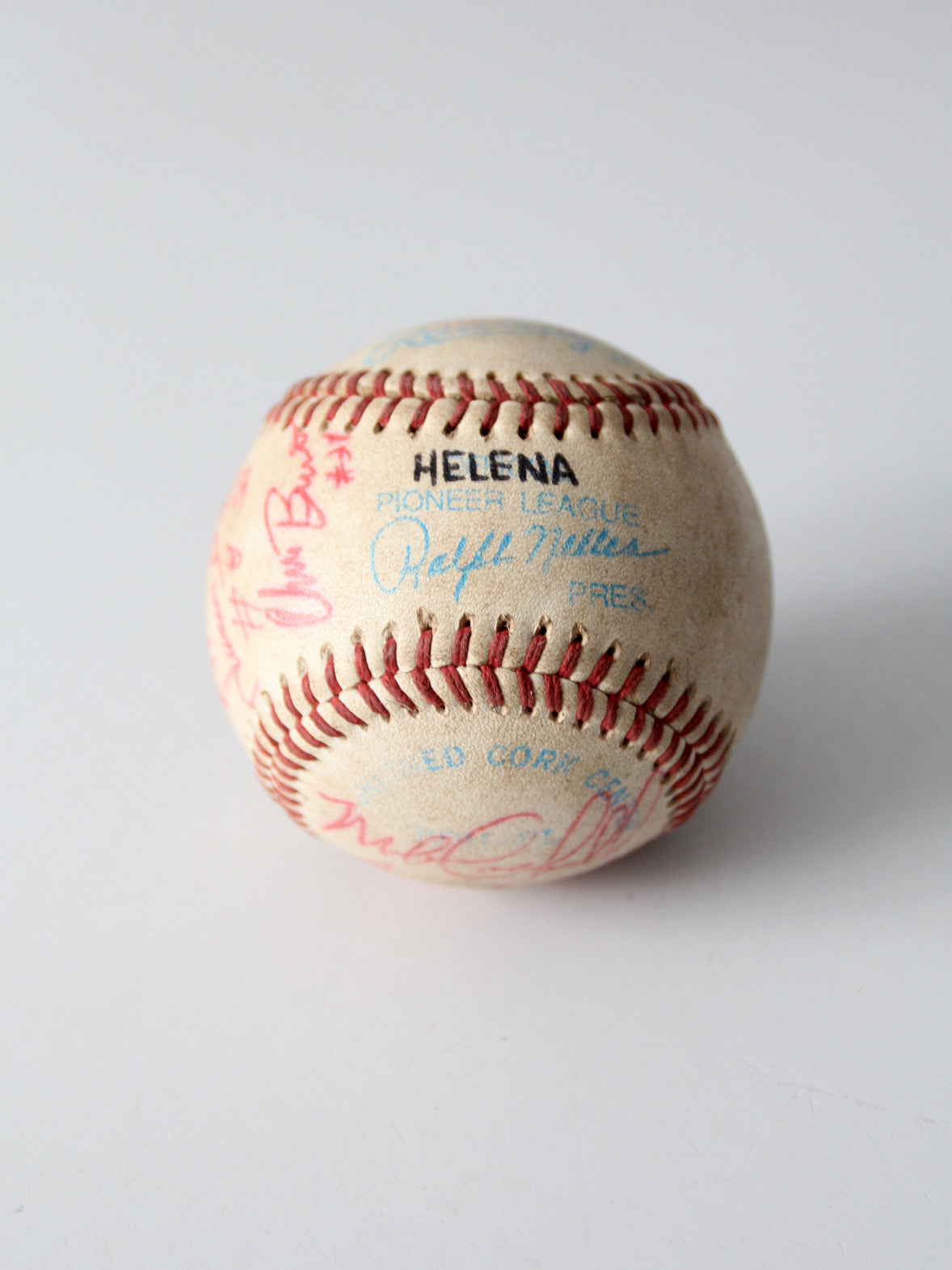 set of 6 Pioneer League signed baseballs - early 1990s