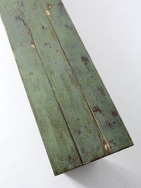 antique painted wood farmhouse bench
