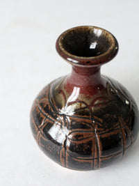 vintage studio pottery vase