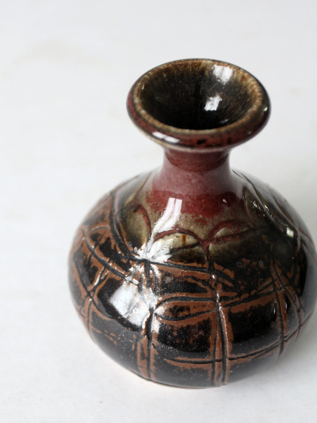 vintage studio pottery vase