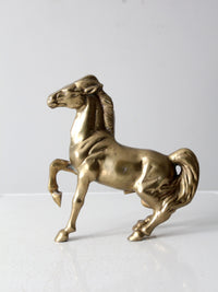 mid-century brass horse