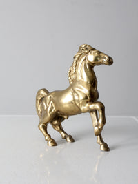 mid-century brass horse